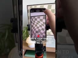 Film with your back iPhone camera and see yourself on your Mac screen