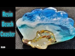 Resin Beach Coaster Tutorial with Abalone Shells