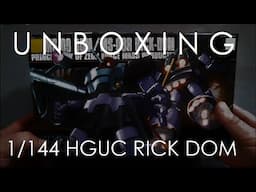 Unboxing: HGUC Dom