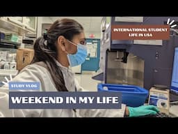 Research Student Life In USA | Weekend Study Vlog