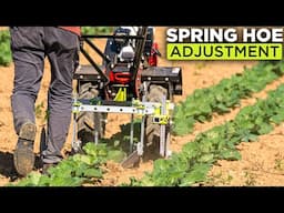 Two Wheel Tractor Spring Hoe Adjustment For Maximum Weed Control