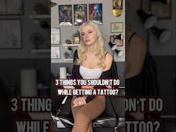 What NOT to do while getting a tattoo? #inked #relatable #comedy #advice #viralvideo #opinion