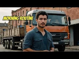 The Surprising Morning Routine of a Truck Driver (DAF Truck)