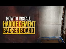 How To Install Hardie Backer Board In Your Shower!