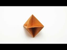 Single sheet origami Skeletal Octahedron (Shuzo Fujimoto)