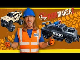 Building RC Cars at Ridemakerz with Handyman Hal | Rescue Police Swat RC Car