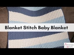 Blanket Stitch Baby Blanket