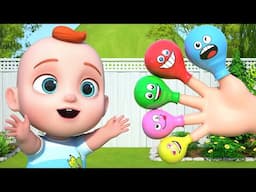 🎈 Colorful Balloon Baby Finger Family Songs | Leo Nursery Rhymes & Kids Songs 🎈