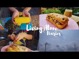 Living Alone In India | Home cooked Meal - Corn Amaranthus Sandwich | Road trip to Delhi