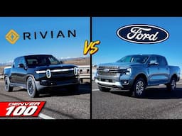 Ford Ranger V6 vs Rivian R1T - You’ll Be Surprised Which One Of These Costs More to Fill Up!