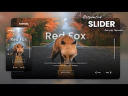 Responsive Image Slider Website Design | Right/Left Nav, Autoplay & Pagination - Html CSS Javascript