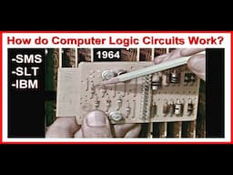 How do Digital Computer Circuits Work? IBM SMS SLT Logic Transistor Boards 1964 Training Class 360