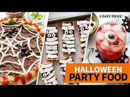 Halloween Party Food (Easy Appetizers & Treats!)