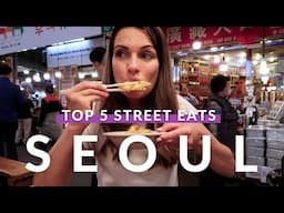 TOP 5 KOREAN STREET EATS TO TRY! // Gwangjang Market Food Tour (South Korea's largest market)