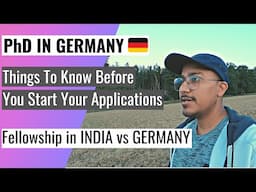 Things You Should Know Before Starting PhD Applications for GERMANY | PhD Salary - India vs Germany