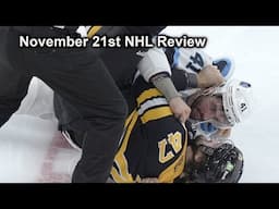 Reviewing November 21st NHL Games