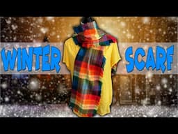 Easy Winter Scarf | Beginners Project | The Sewing Room Channel