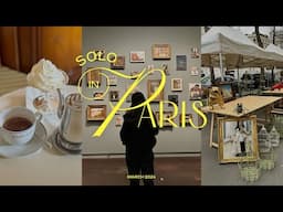 4 days in Paris travel vlog 2024 - museums, cafes, flea market, bakeries, le marais, solo in paris