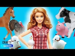 10 Barbie Hacks and Crafts- DIY Miniature Farm For your Dolls