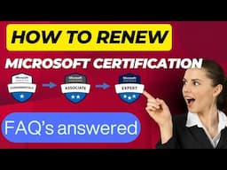 Microsoft Certification Renewal Process Explained | How to Renew Associate & Expert Certifications