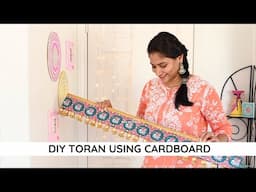 DIY Toran using cardboard at home in less than 30 minutes | DIY door garlands at home