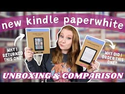 The New Kindle Paperwhite 💙 | Unboxing & Comparison to the Kindle Colorsoft | Honest Review