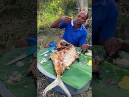 Whole Fish BBQ Eating | Full Grill Fish Eating | Food fun village #shorts