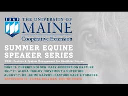 2024 Summer Equine Speaker Series: What’s bugging your horse? Managing insect pests on equine farms