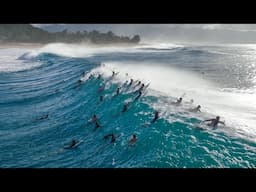 CRAZY CROWDS FIRST DAY OF THE SEASON AT PIPELINE