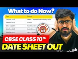 CBSE Class 10 Date sheet OUT 😱 || What to do NOW??🚨