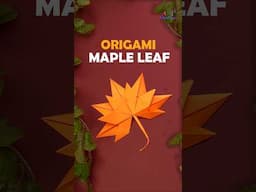 Origami Maple Leaf | Maple Leaves With Paper |  DIY Maple Leaf | Fall Leaf | Shorts  @VENTUNOART