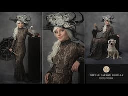 Vanity Fair Style Lighting | Fine Art Photoshoot | Behind the Scenes | Pet Dogs | Avezano backdrop