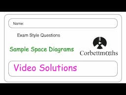 Sample Space Answers - Corbettmaths