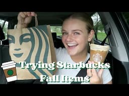 Trying Starbucks Fall Menu Items 2024