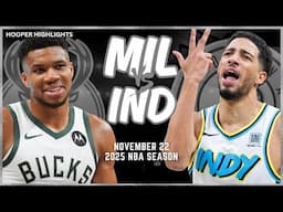 Milwaukee Bucks vs Indiana Pacers Full Game Highlights | Nov 22 | 2025 NBA Season