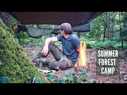 Solo Hammock Camping in the Forest | Campfire Cooking with the Firebox Freestyle