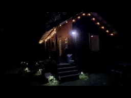 Our Off grid cabin. How we light up the night