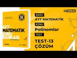 Hız Yayınları Ayt Matematik | Test-13 Çözümleri ​⁠​⁠​⁠