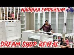 FROM GARAGE TO DREAM SHOP: NADHIRA EMPORIUM  AUSTRALIA TRANSFORMATION AND TOUR | NADHIRA VLOG TAMIL