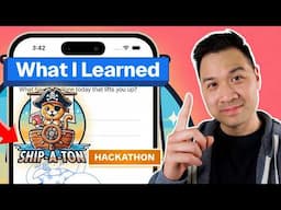 5 Essential Lessons I Learned From the Hackathon (Vlog 15)