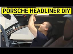 How To Remove & Fix Saggy Headliner on Porsche Cayenne & VW Touareg  (DIY Tutorial)