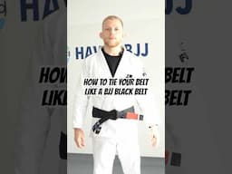 How to tie your BJJ belt like a black belt! - Haven BJJ Rotterdam #BJJblackbelt #bjj