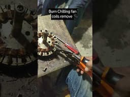 How to remove burning chilling fan coils #electric #fans