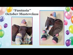 "Fantasia" October 2024 Masterclass  Elephant Art Doll