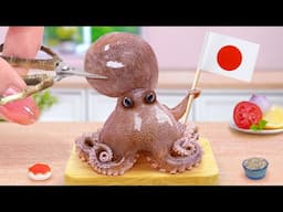 Japanese Street Food🏮 Miniature Fried Octopus Karaage Recipe for Seafood Lover 🐙 Tina Mini Cooking