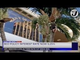 BOJ Policy Interest Rate Now 6.25% | TVJ Business Day