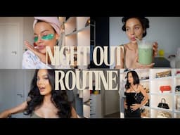 night out get ready routine | outfits, hair & makeup