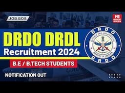 DRDO DRDL Recruitment 2024 | Big Opportunity for B.E/B.Tech Graduates! | MADE EASY