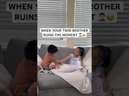 Twin brother ruined this cute moment 🤦🏻‍♂️😂