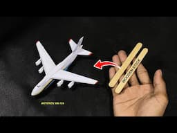 Making an Antonov AN 124 Cargo airplane model from wooden sticks